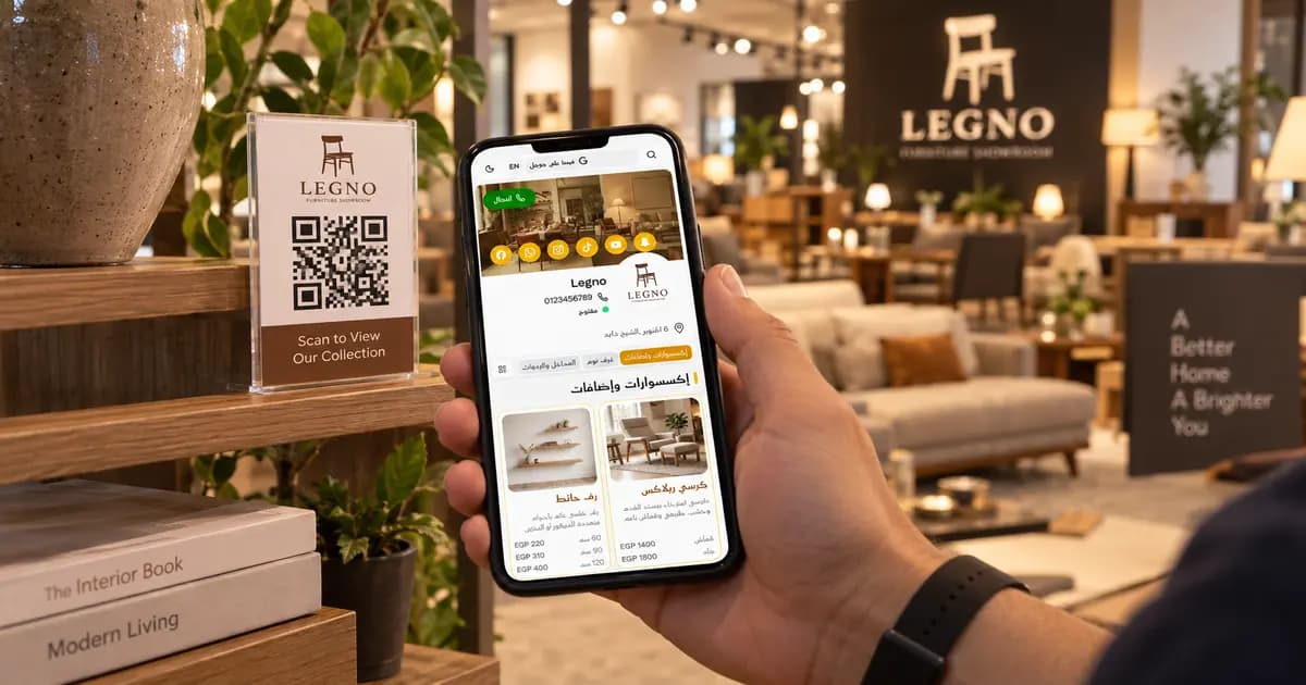 كتالوج QR للمعارض والمتاجر الإلكترونية: قائمة أسعار رقمية لمنتجاتك