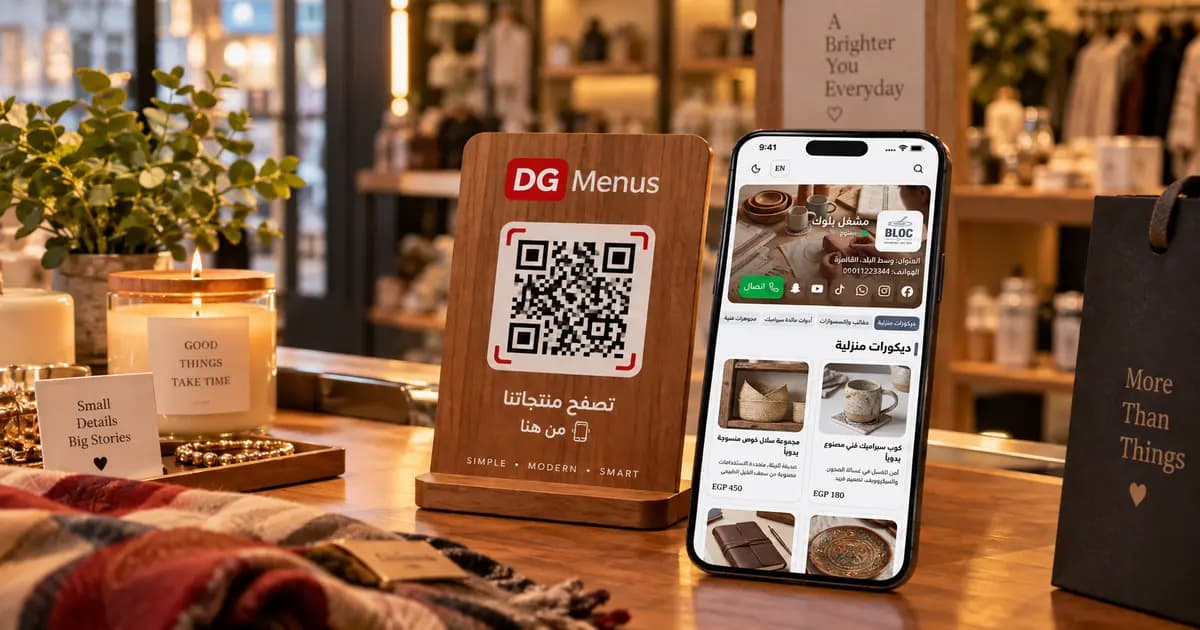 منيو QR مش للمطاعم بس: إزاي أي بيزنس يستخدمه في 2026